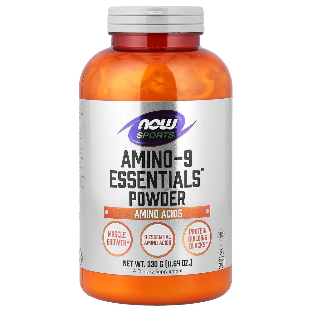 NOW Foods, Sports, Amino-9 Essentials™ в порошке, 330 г (11,64 унции)