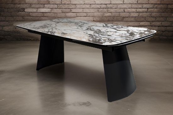 Стол ODIN 200 TL-312, испанская керамика / темно-серый каркас каркас