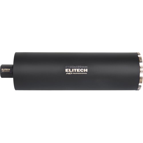 Коронка алмазная ELITECH 132*450 1/4" с охлаждением   1110.012200