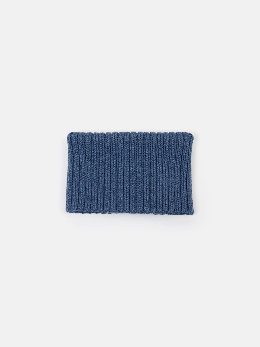Снуд из смесовой шерсти "Деним" вертикальная вязка