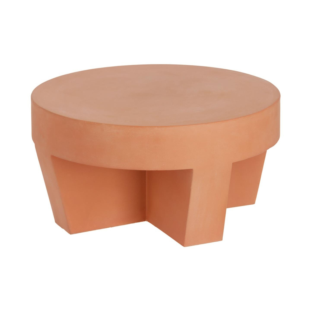 Кофейный столик La Forma (ex Julia Grup) Vilena из терракоты Ø 60 см