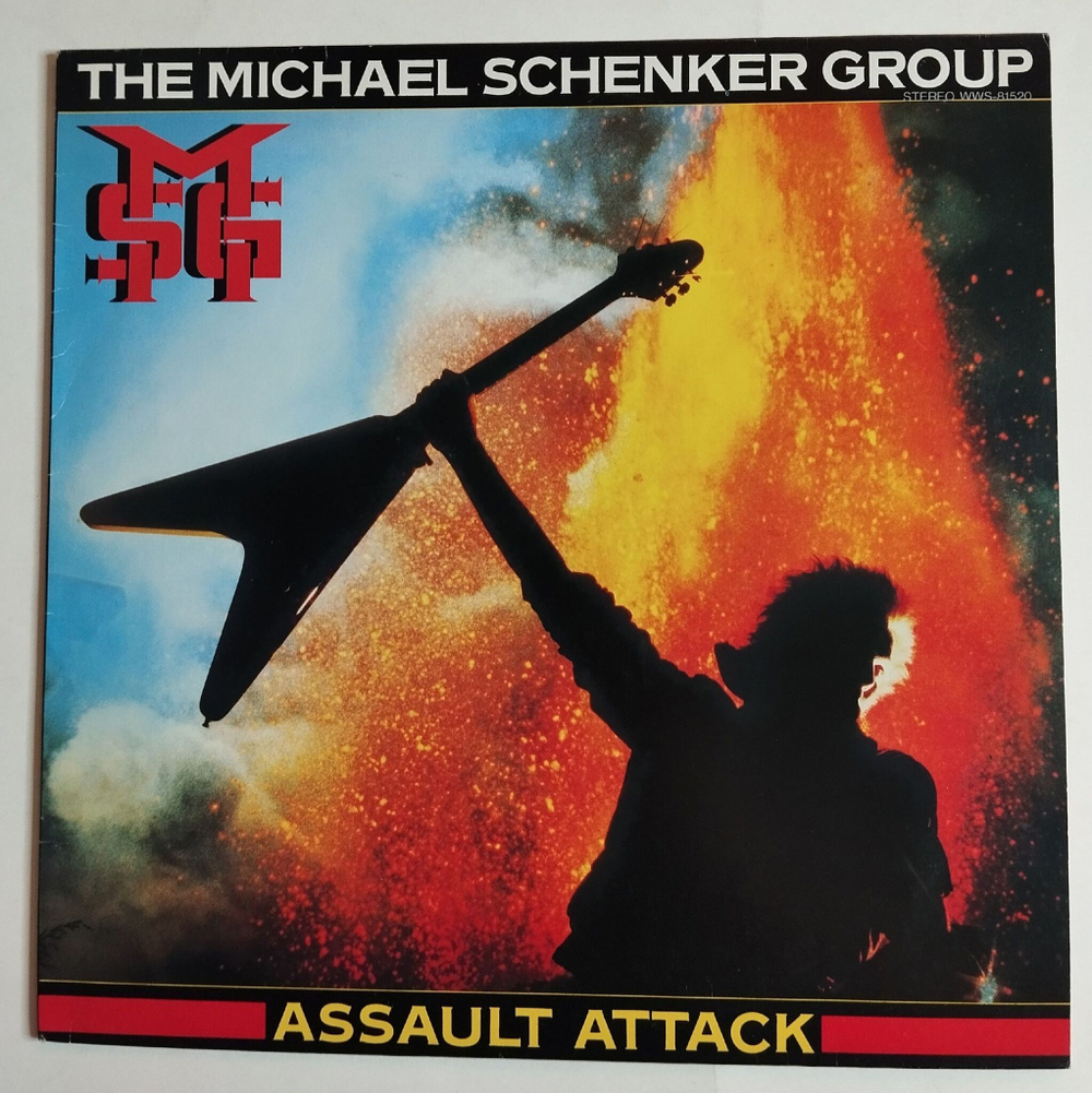 Винтажная виниловая пластинка LP The Michael Schenker Group Assault Attack (Japan 1982) (No Obi)