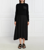 Хлопковое платье Peserico - черный(S82085F12 9B018)