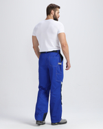 Костюм Вектрон-1 (тк.Смесовая,240) брюки, васильковый/т.синий/св.серый