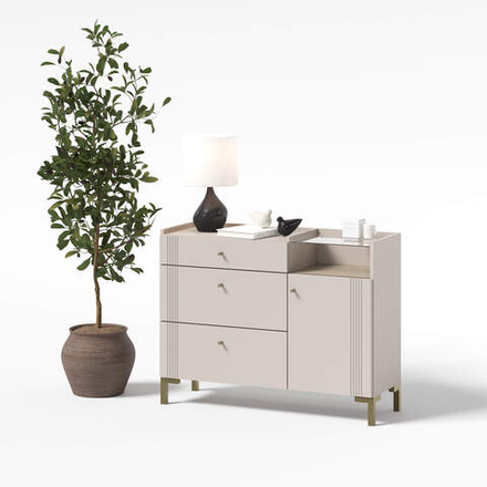 Комод с ящиками и створкой (КМ1) "Одетта"