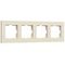 Рамка на 4 поста Werkel Slab айвори матовый W0042962 4690389193521