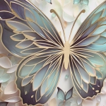 Пакет подарочный «Бабочка» 31*40*12 см, микс