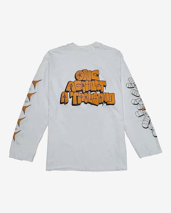 Лонгслив One Against A Thousand белый - фото 2