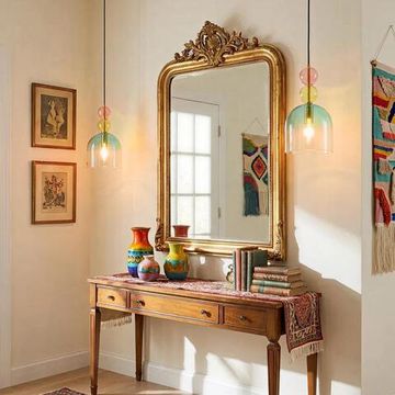 Подвес 1*E14 CL244021 голубой\зелёный\прозрачный\розовый TENDY Citilux