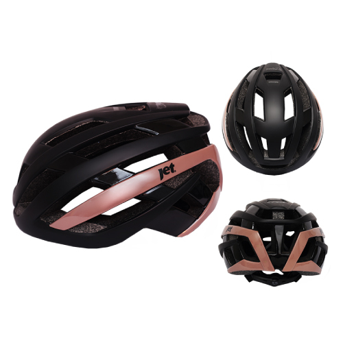 Шлем JET HAWKER 193 Black/Brown, чёрный-корич.