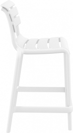 Стул пластиковый полубарный Siesta Contract Helen Bar 65, белый