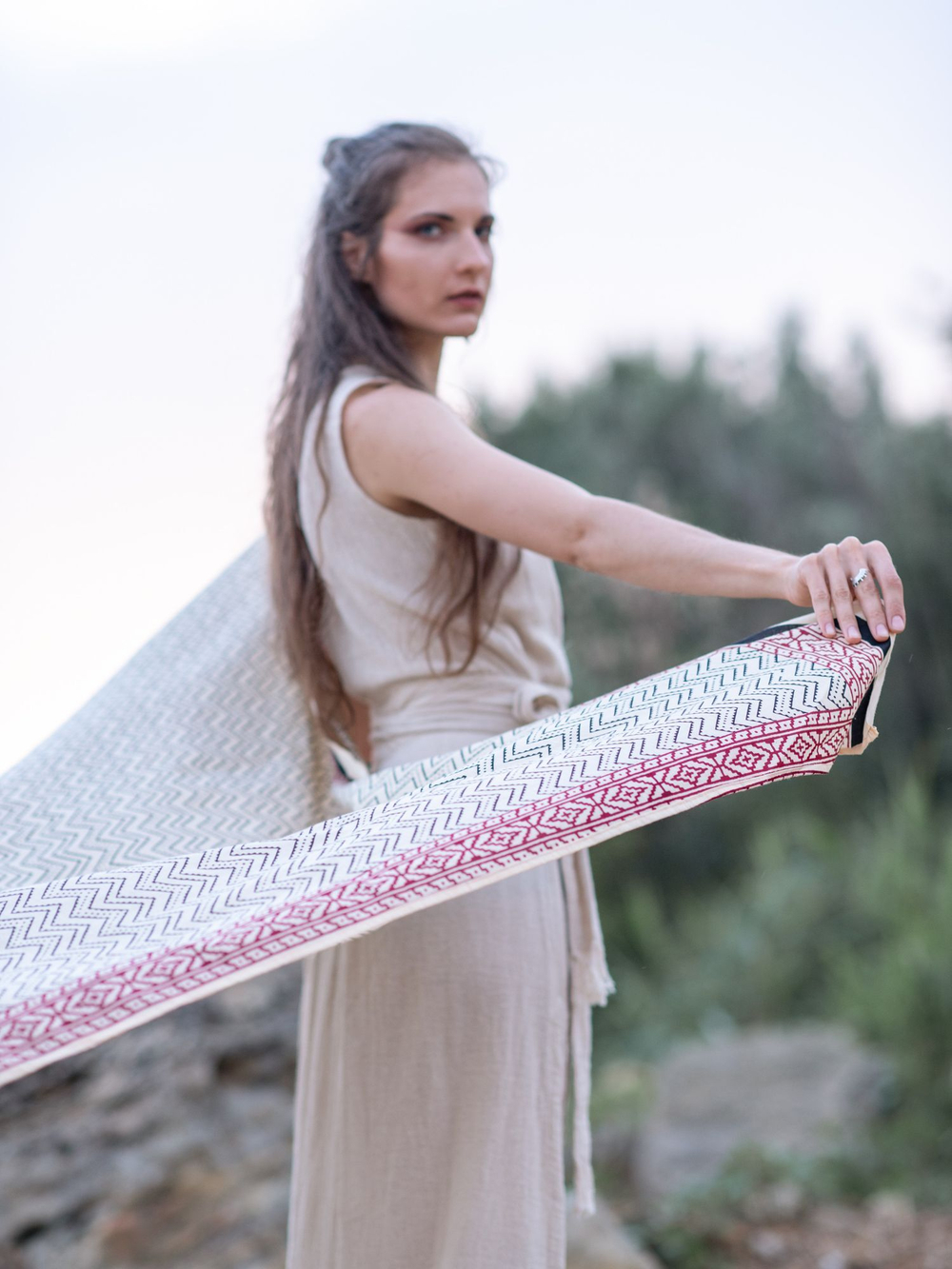 Легкий шарф-платок