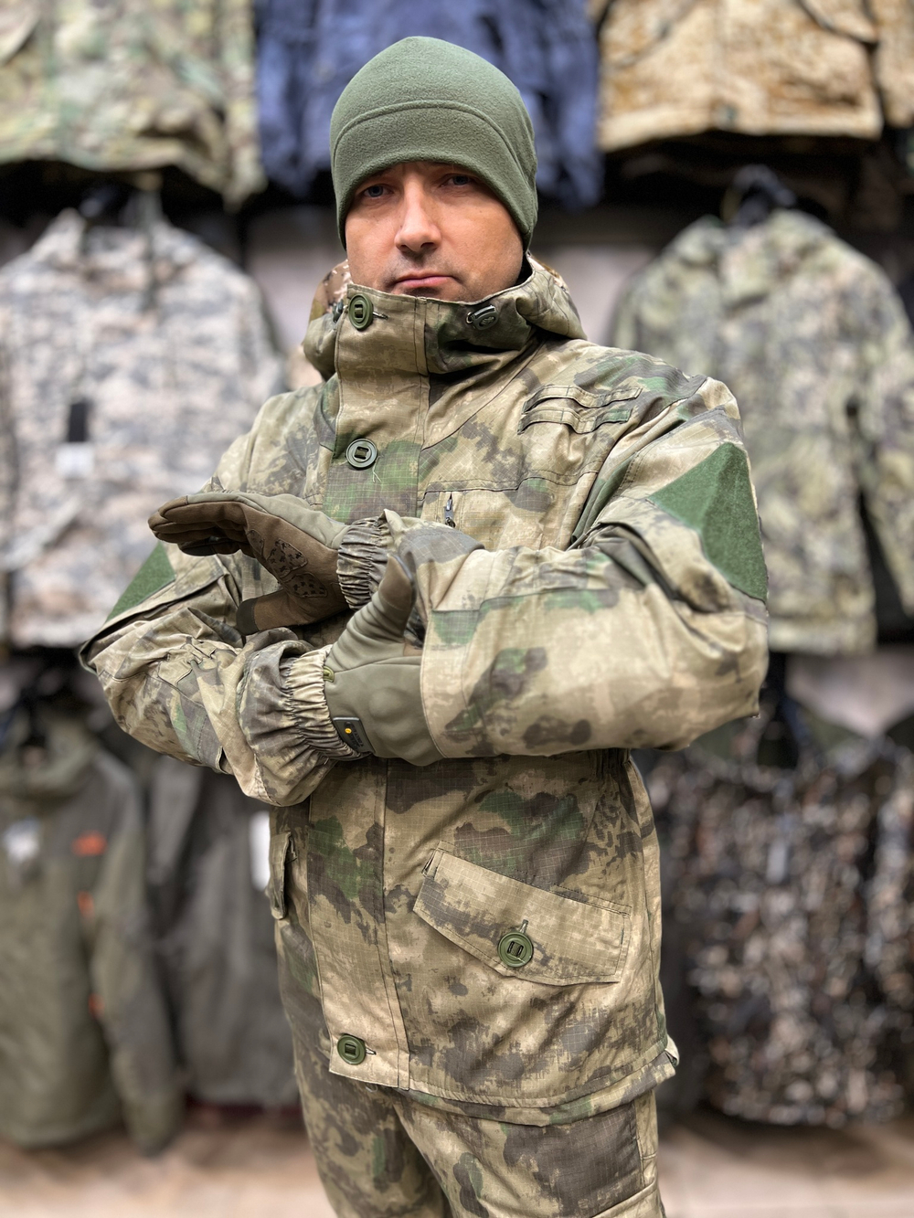 Костюм Горка 6М "Зелёный лес" с флисом, Рип-стоп (Беларусь)