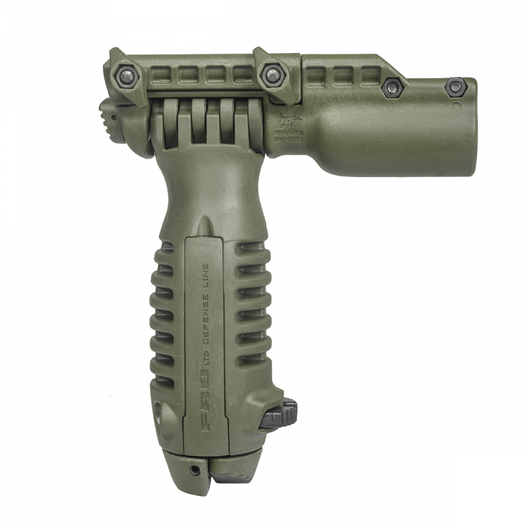 Тактическая рукоять-сошка с креплением для фонаря