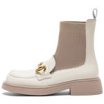 Teenmix Cow Leather Ankle Boots 4cm Women"s