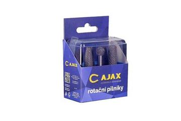 Набор бор-фрез 6шт HSS L60 тонкие (№1,3,5,6,8,9) Ajax 286217996310