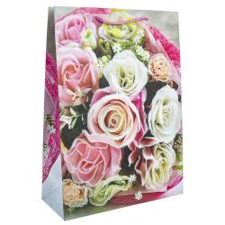 GAEM Пакет подарочный (бумага 210г/м2, блок микс 12шт), L26 W10 H32 см, 4в.