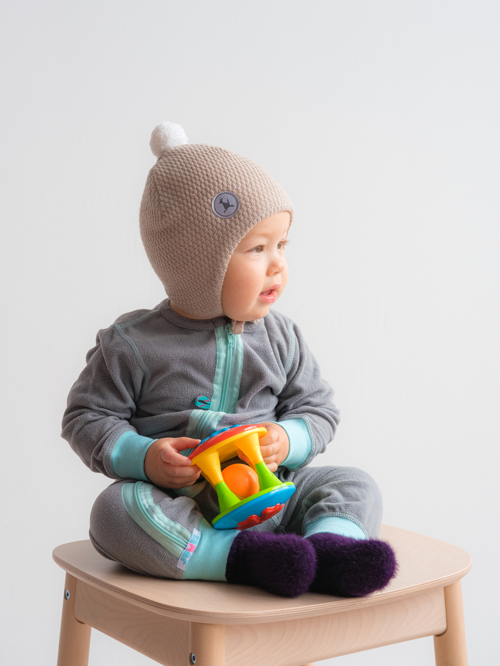 Шапка зимняя вязаная (Жемчуг) БОН-БОН