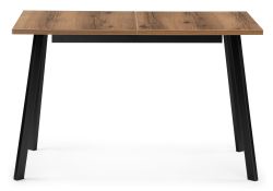 Стол раскладной Колон Лофт 120(160)х75х75 25 мм дуб делано темный / матовый черный