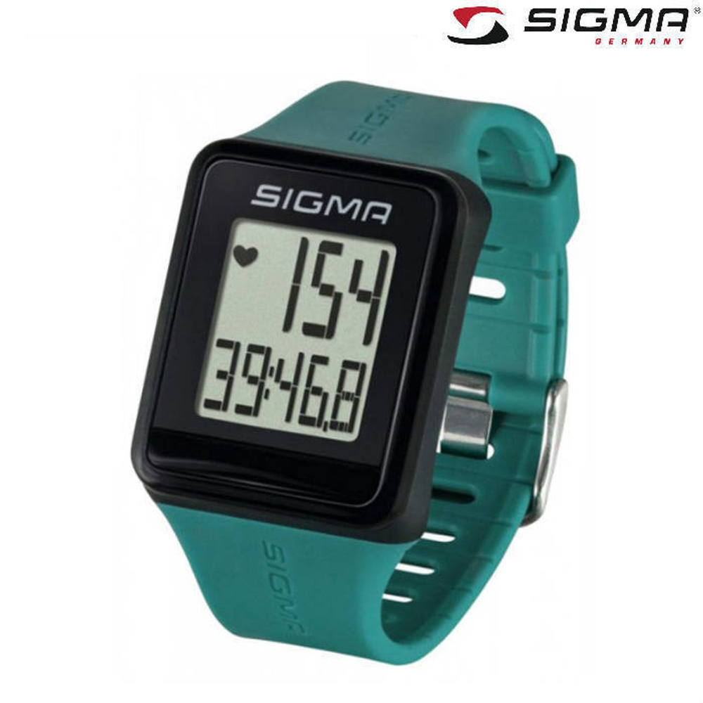 Часы SIGMA ID.GO Green, 3 функции (аналог.пульсометр) арт. 24520