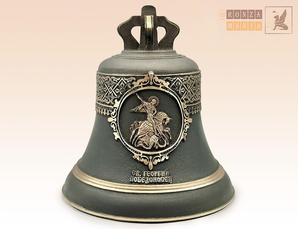 колокол Георгий Победоносец - высота 130 мм.