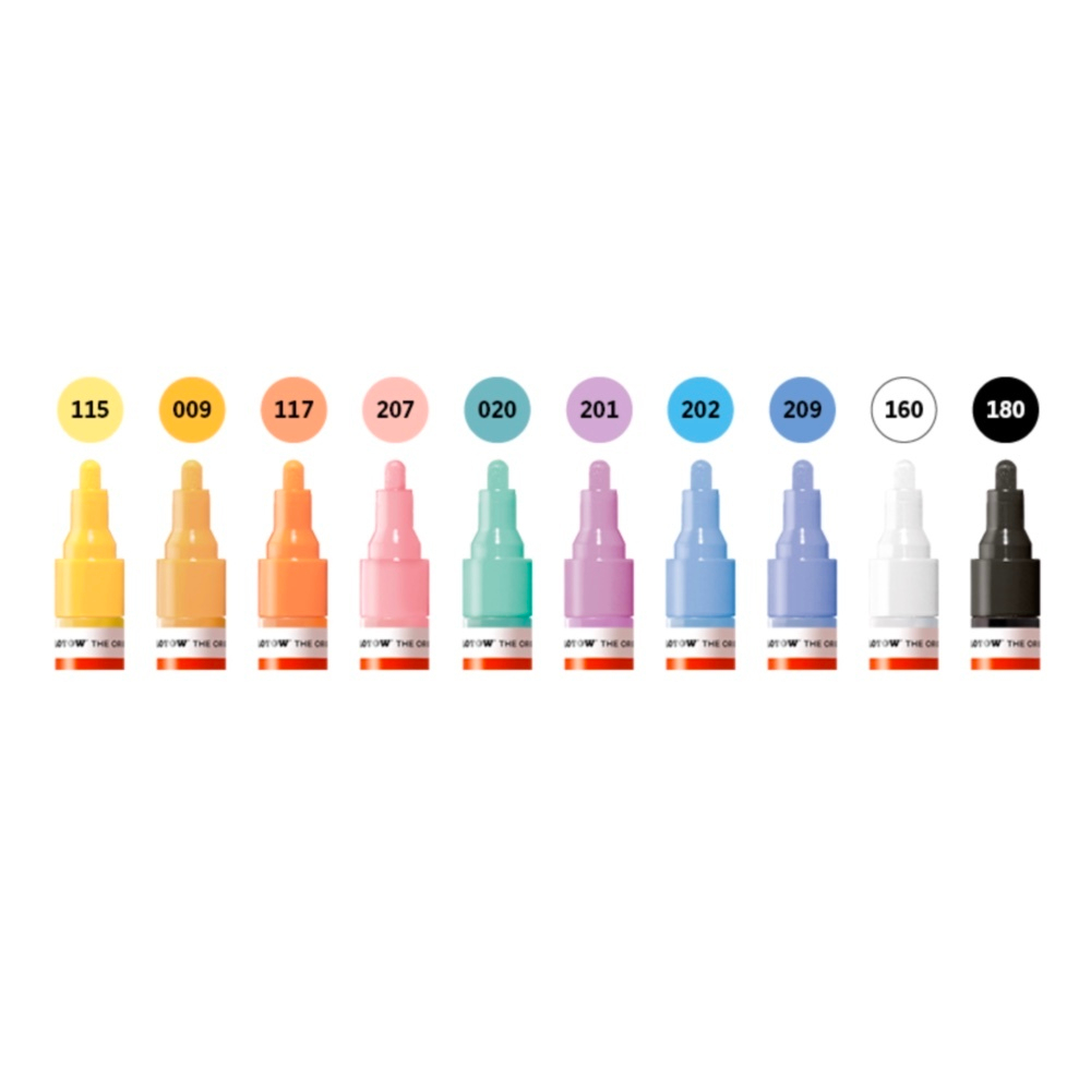 Набор маркеров Molotow ONE4ALL 227HS - 10шт Pastel-Set (4мм)