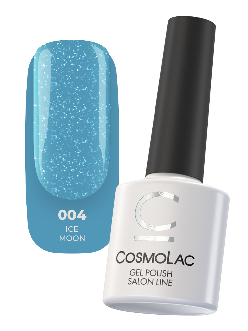 CosmoLac Гель-лак с поталью / Gel Polish "Moon sparkle" №4 7,5  млRose moon
