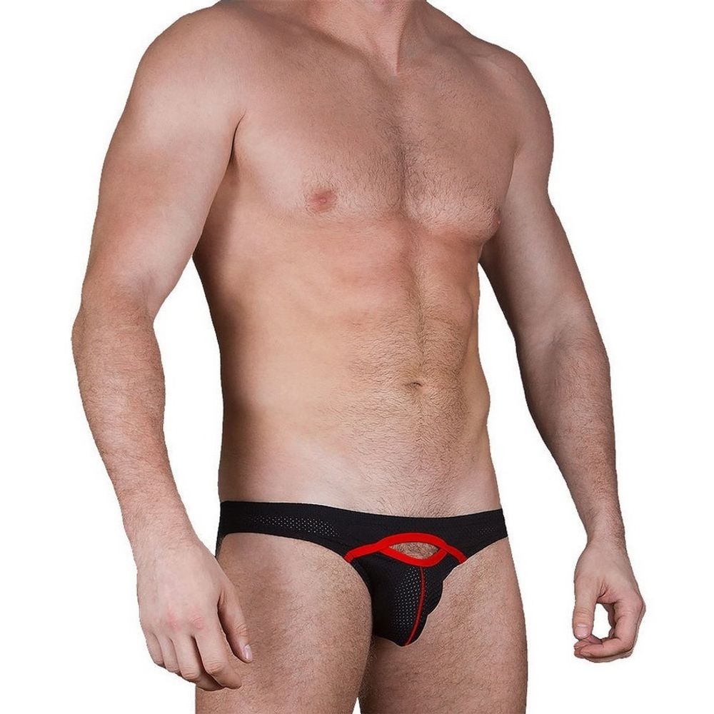 Мужские трусы слипы черные Sesmik Active light