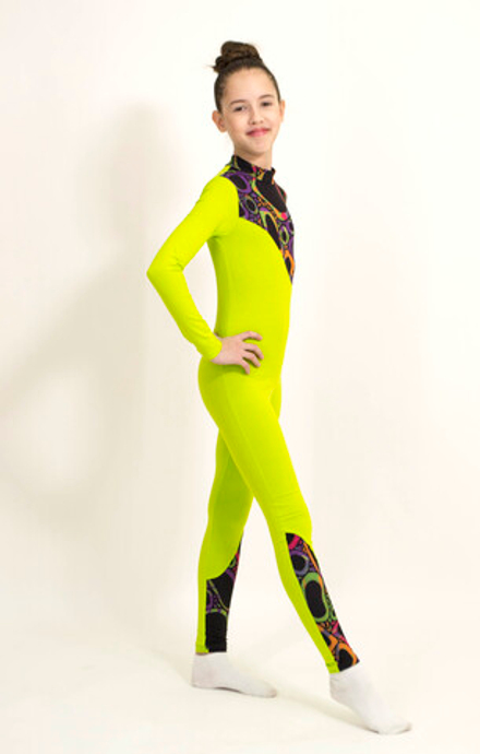 Комбинезон "Цветные кольца" с неоном