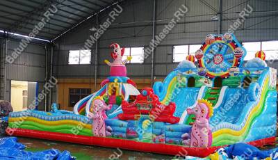 Коммерческий надувной батут "Парк развлечений" 15*10*8 м