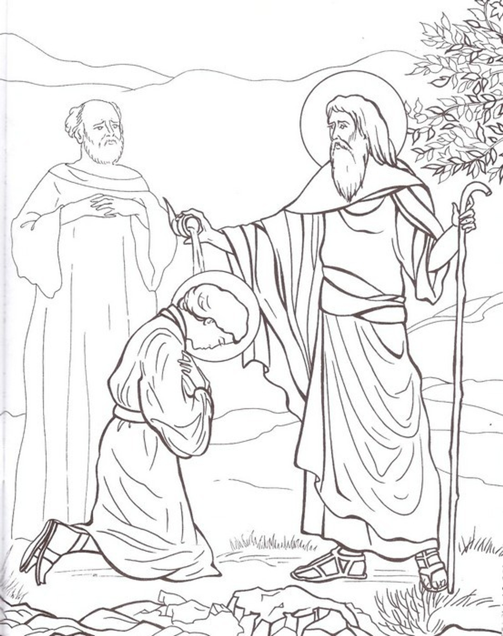 Царь и пророк Давид. Познавательная книга-раскраска