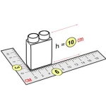 Элемент высокий 6x3x10 см для конструктора 5"