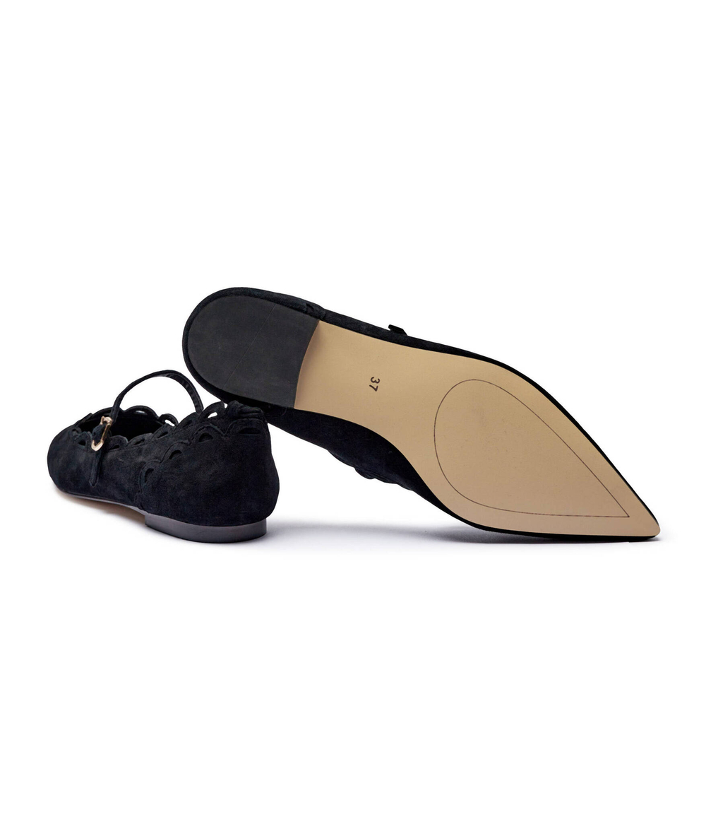 Кожаные балетки TWINSET - черный(242TCP122)