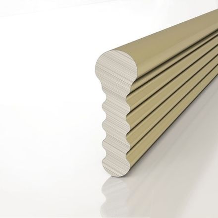 Теневой профиль разделительный анодированный латунный, 3000x3x8,5 мм