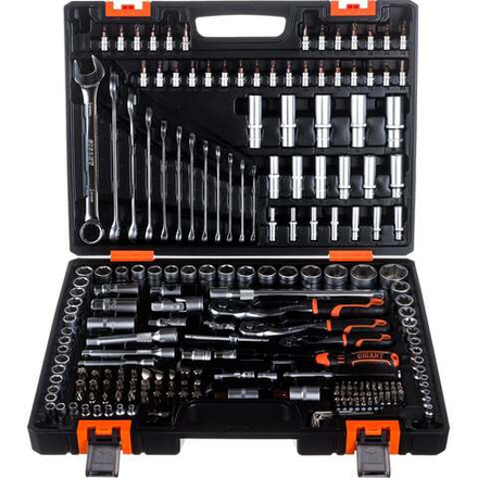 Набор автомобильного инструмента Gigant 216 предметов, Сталь Cr-V, GAS 216