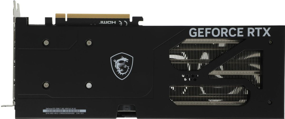 Видеокарта MSI NVIDIA  GeForce RTX 5060TI RTX 5060 TI 8G VENTUS 3X OC 8ГБ Ventus 3X, GDDR7, OC,  Ret