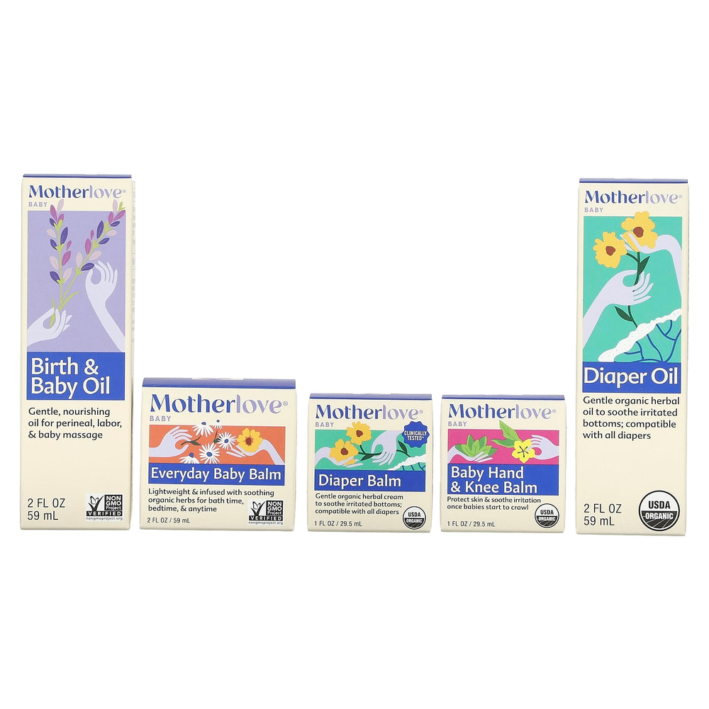 Motherlove, для детей, уход за телом, в подарочной упаковке, набор из 5 предметов