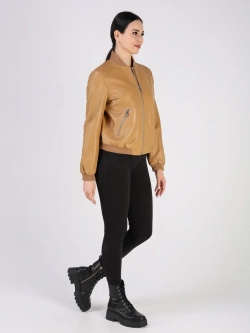 Кожаная куртка демисезонная Турция бомбер