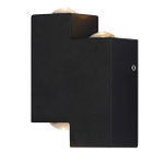 Уличный светодиодный настенный светильник 1х4Вт, 311лм, 3000К, IP54, алюминий, чёрный