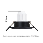 Встраиваемый светильник Arte Lamp MIRA MINI A2762PL-1BK