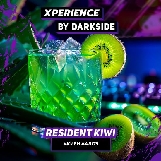 Табак для кальяна DARKSIDE XPERIENCE 30г Resident Kiwi (Киви Алоэ)