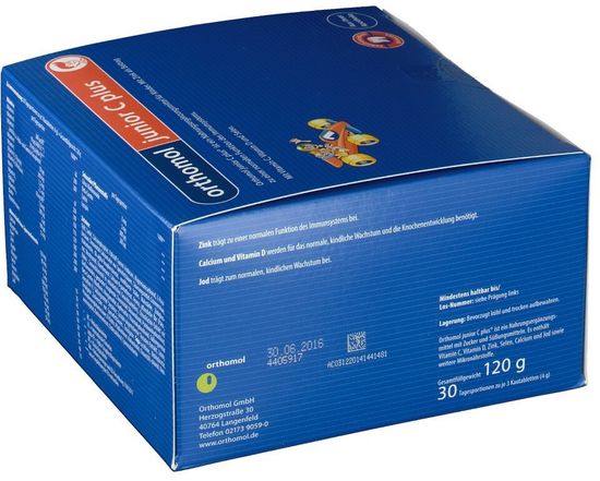 Orthomol Junior C plus Жевательные таблетки со вкусом мандарин-апельсин