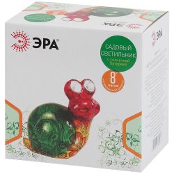 ERAFU01-02 ЭРА Садовый светильник Улитка на солнечной батарее, полистоун, 14 см