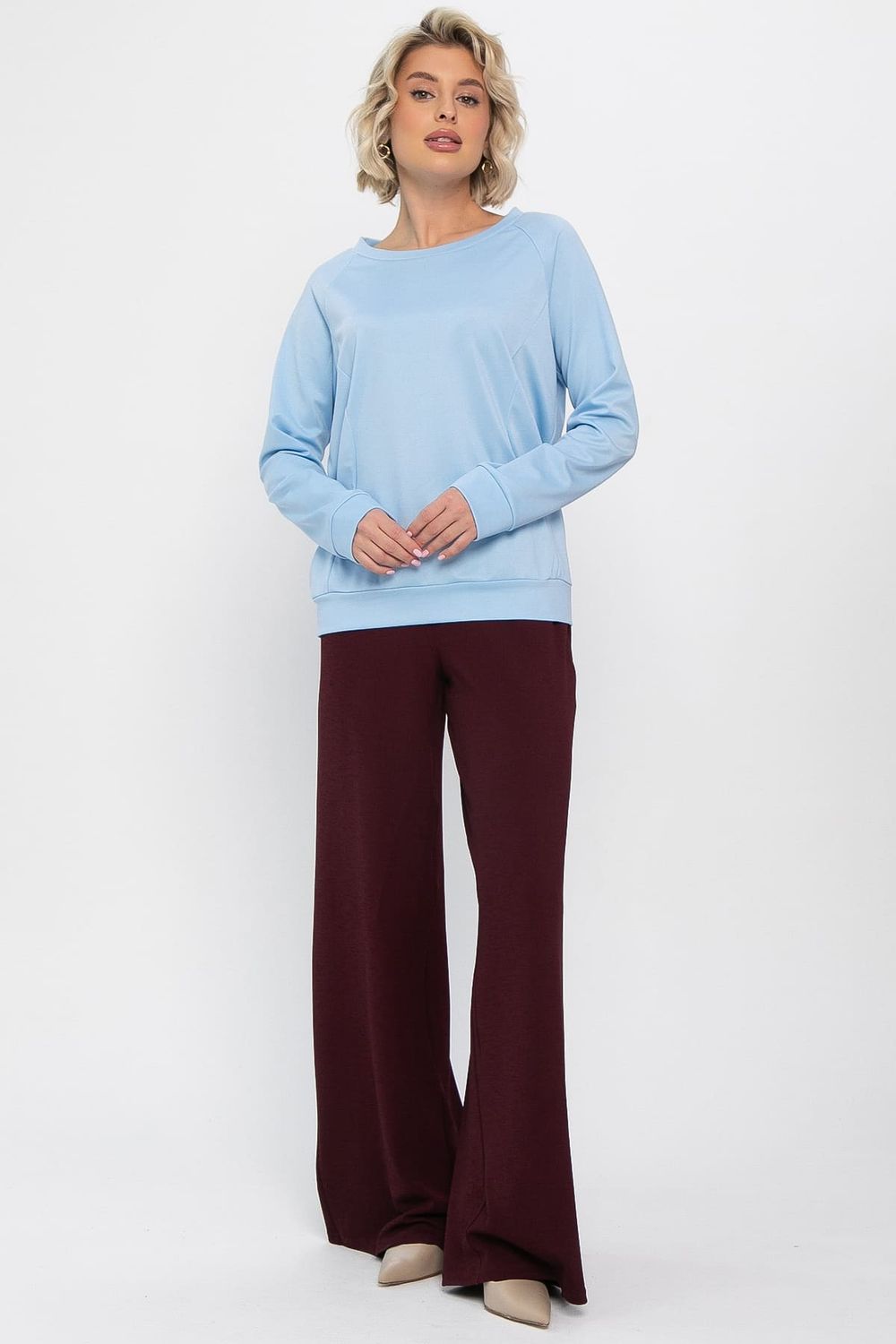 Костюм трикотажный Бергамо (голубой/бордо) К14654-10М LT Collection