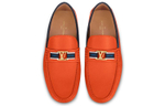LOUIS VUITTON Lv Hockenheim Moccasin Shoes "Orange"