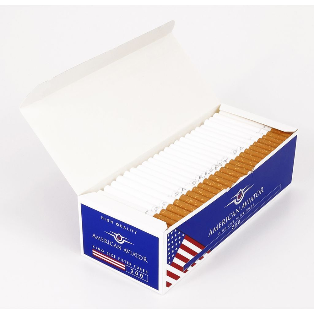 Гильзы для сигарет "American Aviator" Regular 200шт. Товар уцененный