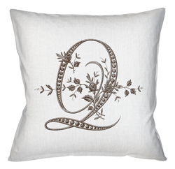 Арт-подушка Объект мечты Монограмма буквы Q