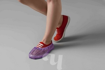 Чистовье Бахилы медицинские одноразовые полиэтиленовые, сиреневые, 2,2 г, 100 шт./упак