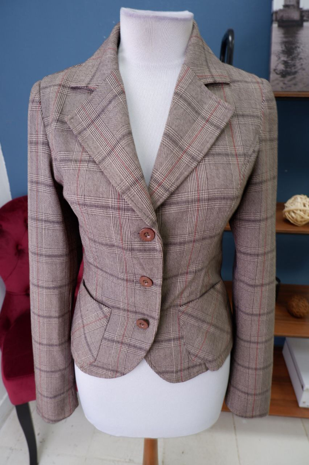 Жакет Froggy в клетку 38 размер