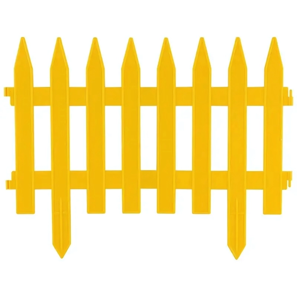 Забор декоративный GOTIKA желтый (4 секции)
